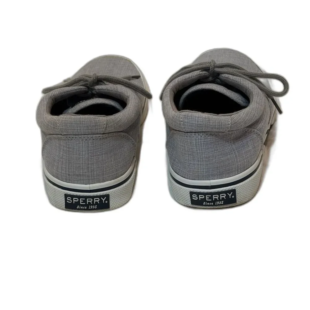 Sperry Men's Halyard CVO Gray Canvas Lace Up Sneakers - Size 11